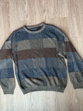 Zylos George Machado Coogi Style Sweater Men's Vintage‎ Crew Neck